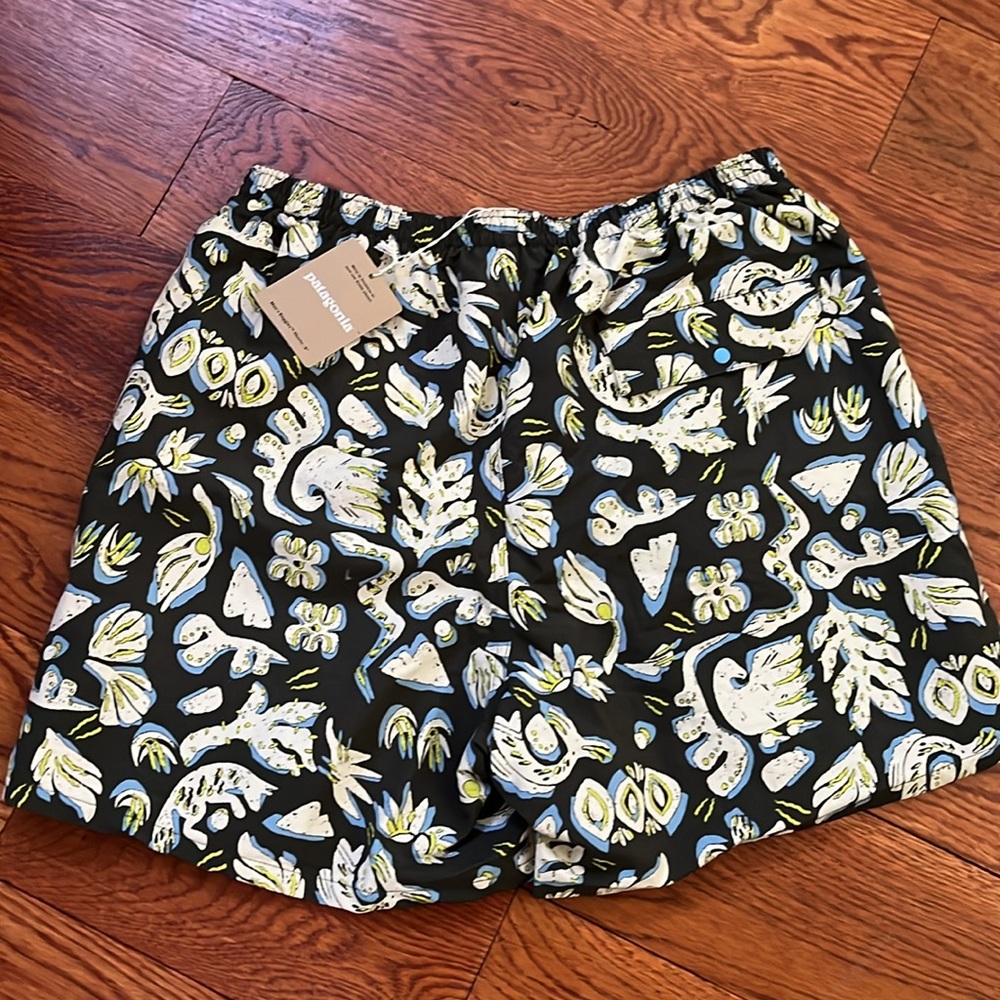 Patagonia Men's 5” Baggies Printed Swim Shorts Quick Drying Eco-Friendly Size S
